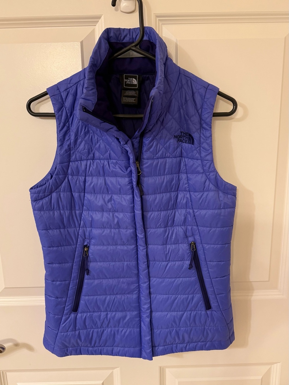 The North Face Gig Harbor PrimaLoft Quilted Vest Periwinkle Purple Womens XS EUC